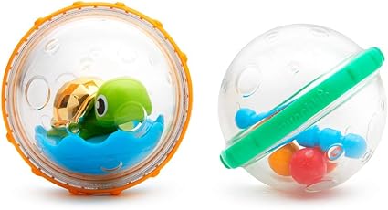 Munchkin Jouet De Bain Float Play Bubbles Lot De 2 Modele Assorti Amazon Fr Bebes Puericulture