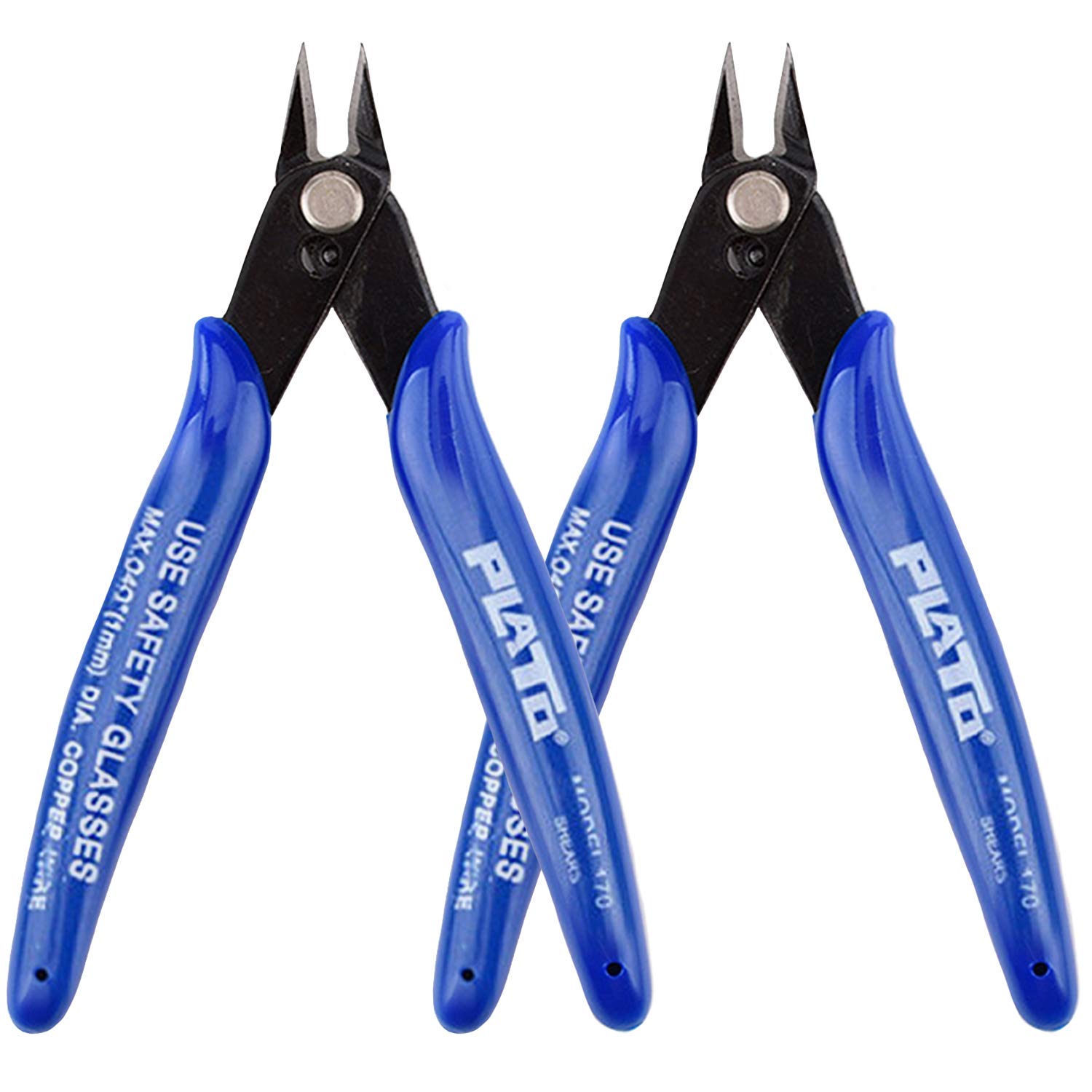 2pcs Drehmaschinen Electrical Coil Cable Side Cutters Tool, Precision Flush Cutters Cutting Pliers for DIY Coil Jewelry Plier Wire