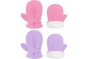 Sarfel Baby Mittens Toddler Gloves Kids Winter Gloves Baby Girl Boy Winter Mittens Infant Mittens 2 Pair Pack