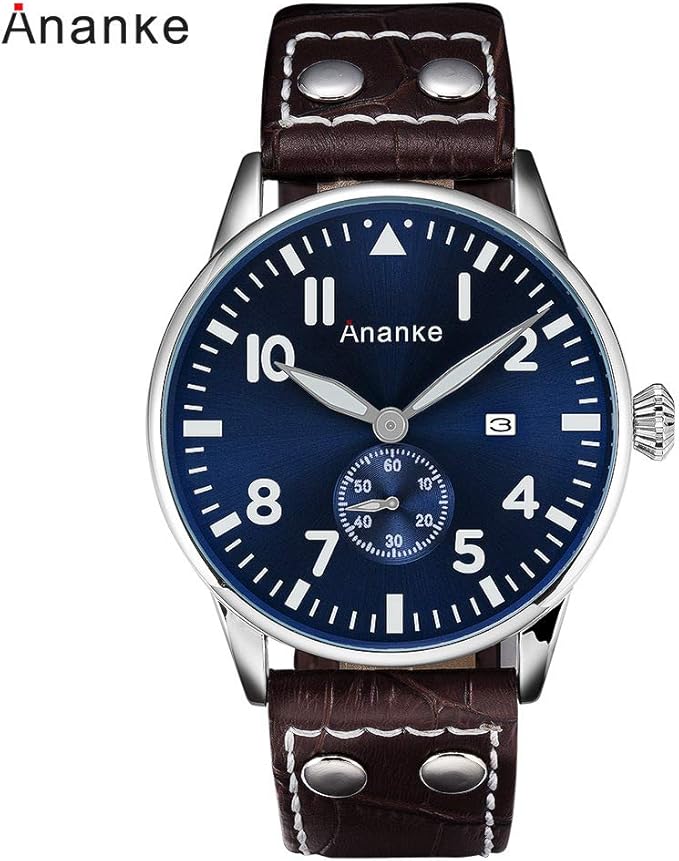 Amazon Zhangzz高品質 ハイエンドのファッションウォッチ メンズdress Watches Quartz Watches腕時計トップレイヤーレザーファッションラージウォッチ Color 1 メンズ腕時計 腕時計 通販