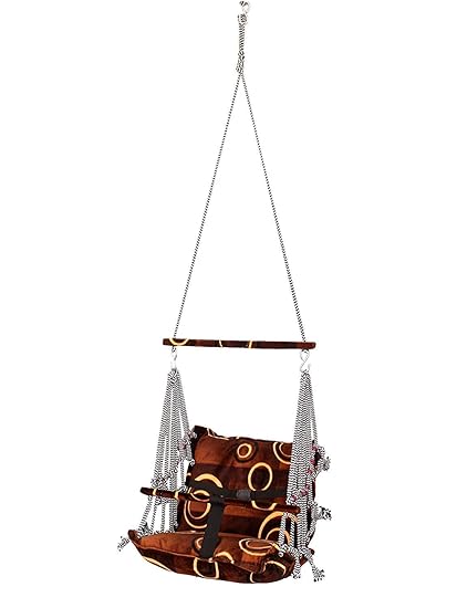 Supreme Mall (Lable) Baby Jhula for Kids Baby Swings Indoor with Soft and Hanging Comfortable Seating (Multicolour)