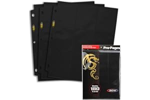 BCW Supplies Black Double-Sided 9-Pocket Pages Holder (10-Pack)