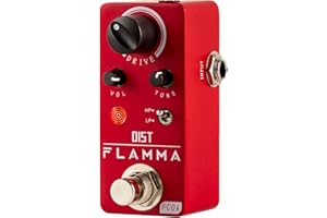 FLAMMA FC06 Distortion Guitar Pedal Electric Guitar Effects with 2 Modes: Boost & Drive (HP/LP), Mini Analog Guitar Pedal, True Bypass