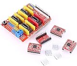 Fdit CNC Shield Expansion Plate 4x A4988 Heatsink Stepper Motor Controller 3D view 5