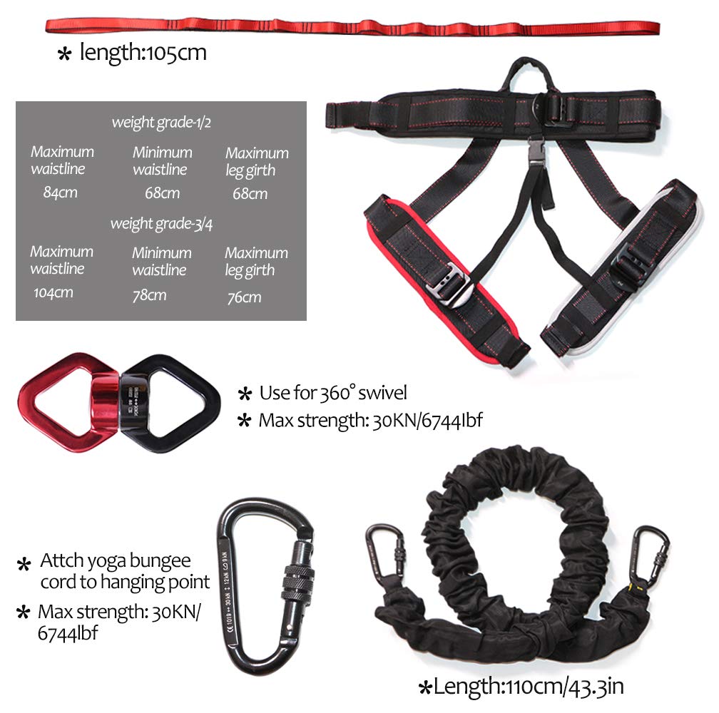 Teslang Bungee Fitness Set Widerstandsband Bungee Cord Training