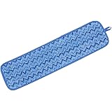 Rubbermaid Commercial Mop Head for Microfiber Mop, Single Sided 18 Inch Damp Room Mop Pad