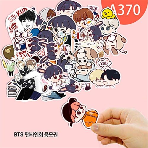 QUIETTER Kawaii Kpop BTS Bangtan Boys Stickers For Luggage Cup Notebook Laptop Car Fridge DIY Stickers (A370)