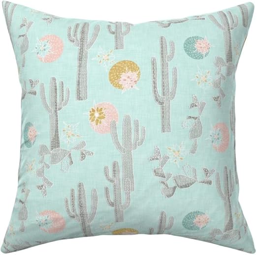 Amazon Com Roostery Throw Pillow Cactus Southwestern Desert
