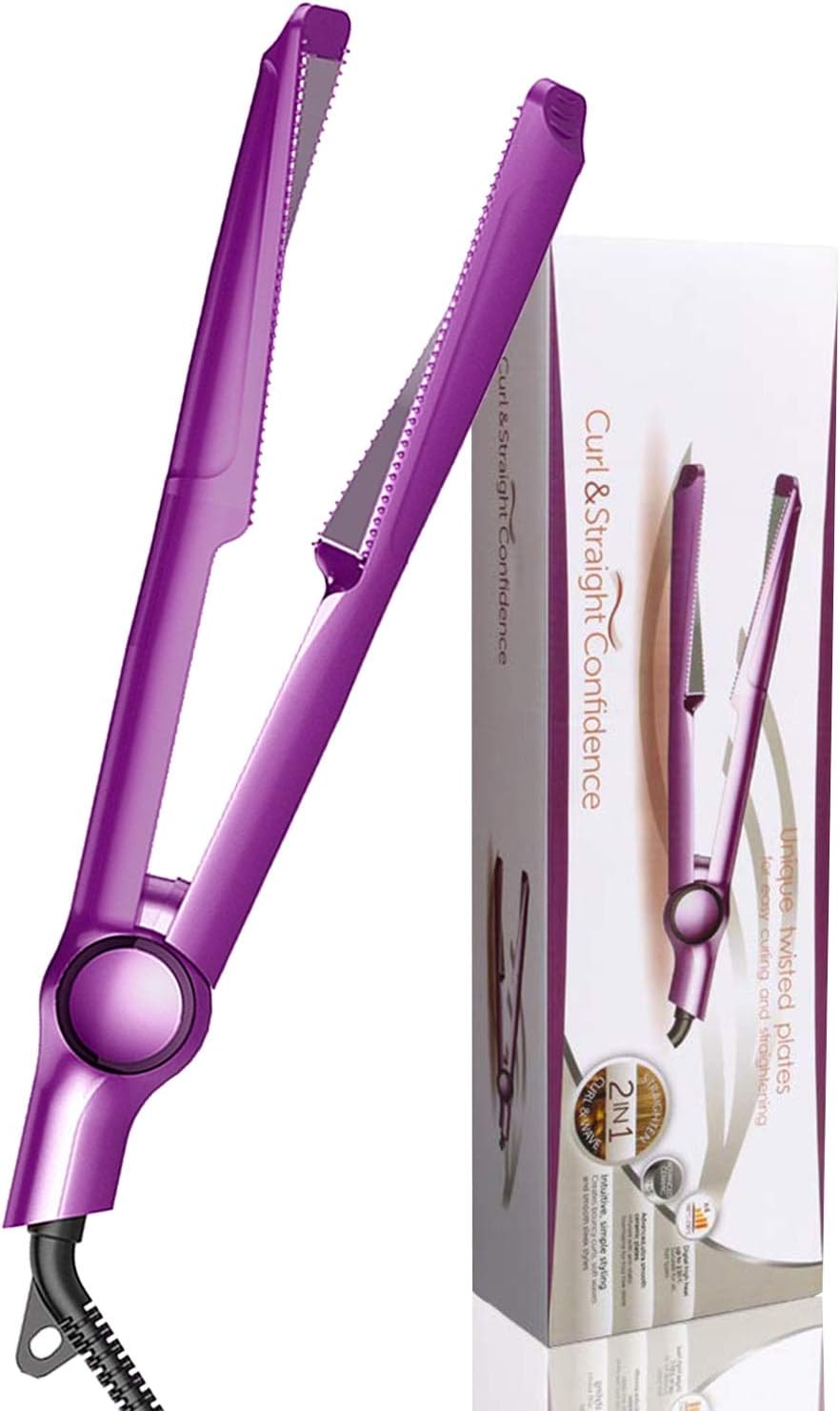 hair curling iron 2 in 1