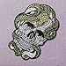 Snake and Skull Patch Embroidered Applique Badge Iron On Sew On Emblem