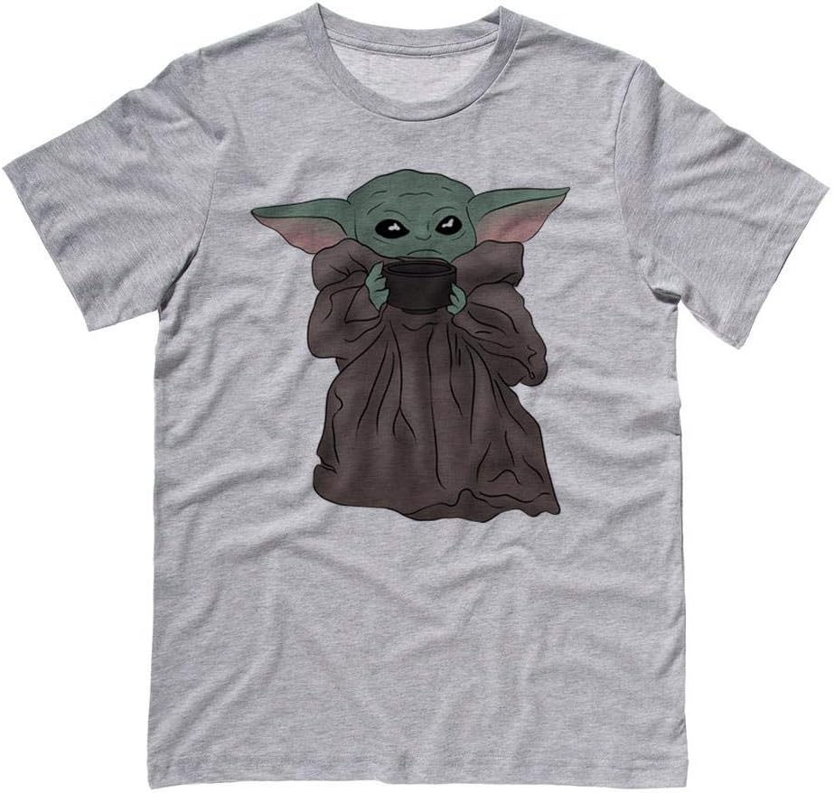 TeesAndTankYou Baby Yoda Sipping Tea Shirt Unisex