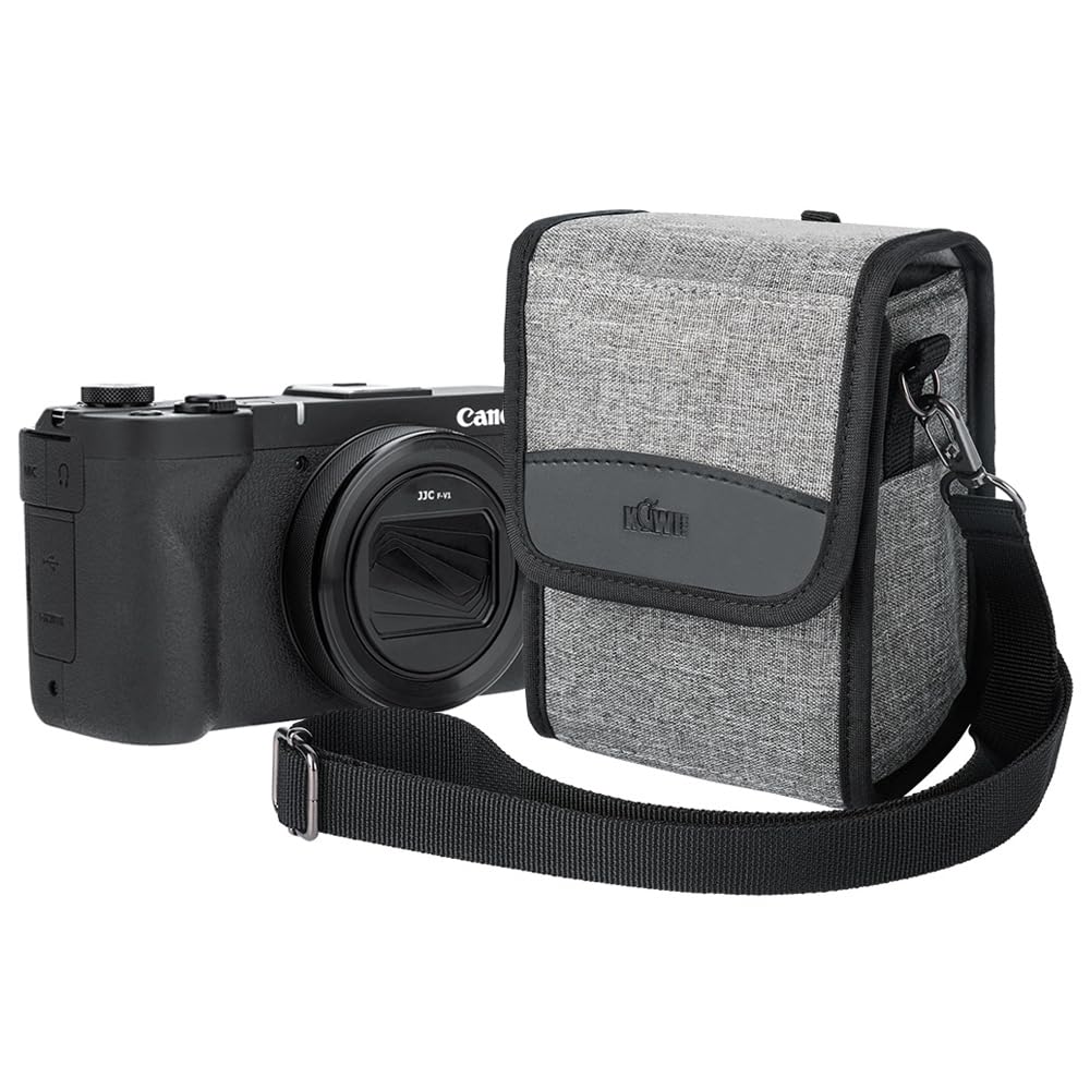 KIWIFOTOS Small Camera Bag for Sony RX1RIII, Fuji X-E5 + XF 23mm F2.8 R WR Lens, for Leica SOFORT2 with Instant Film Pack, PowerShot V1, Compact Camera Sling Bag Interior Size 150 x 90 x 90mm