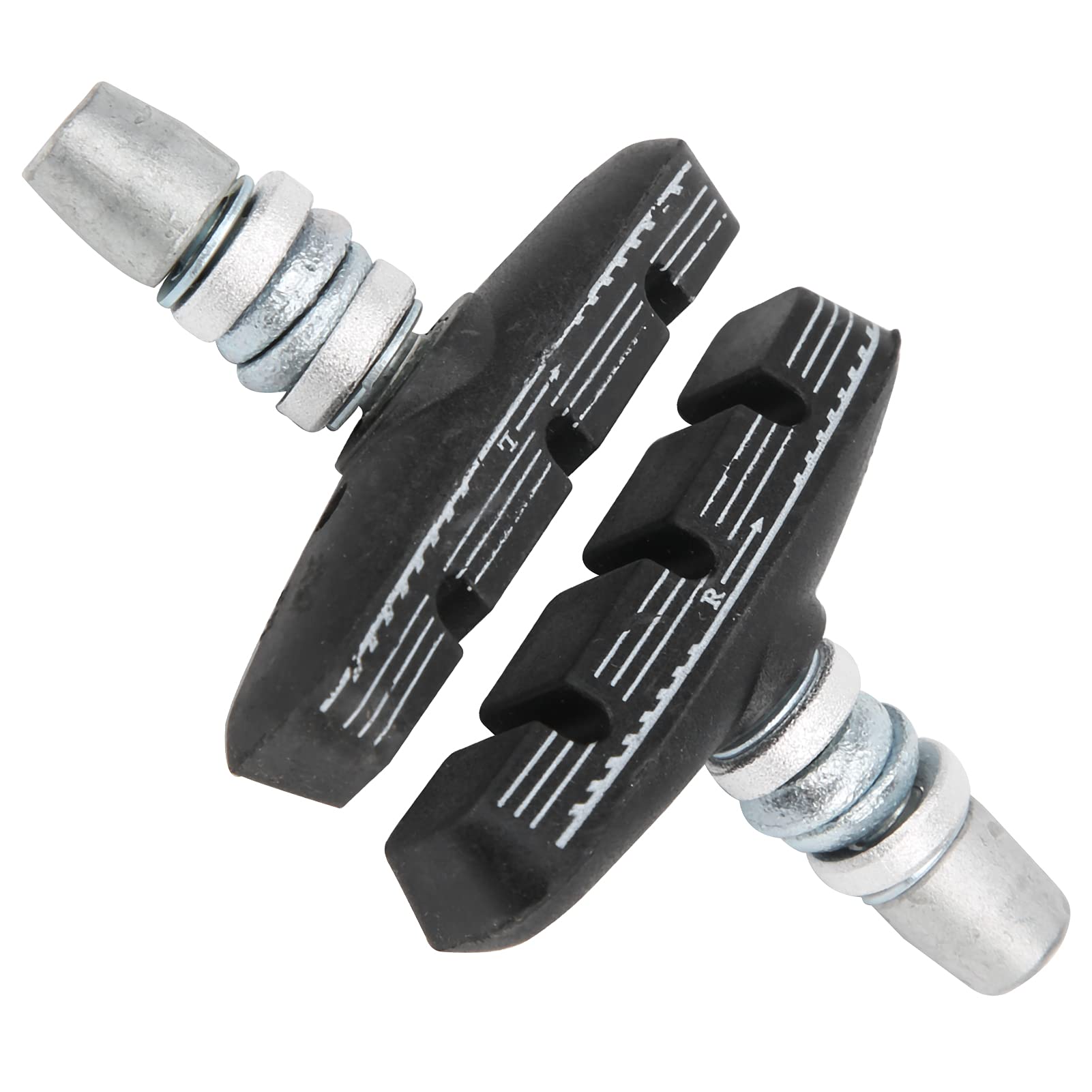 SUNGOOYUE Bike Brake Pads, 1 Pair 55mm V-Brake Pads, Bicycle V?Brake Rubber Blocks with Nuts for Folding Bike