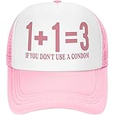 Fresh Out of Fucks Funny Trucker Hats for Women with Dirty Adult Humor - Crazy & Unhinged Inappropriate Designs