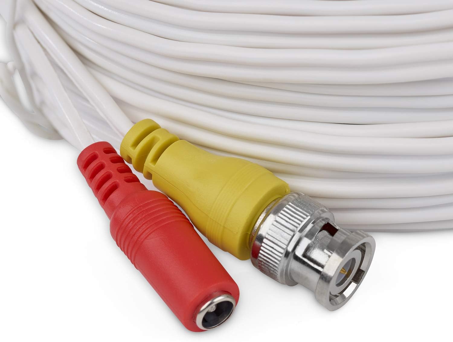 SSL BNC Video Power Cable For CCTV Camera DVR Security System (15M, White) - Image 5