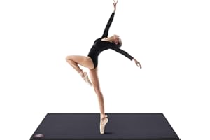 Tristcily Dance Floor Mat, 7MM Thick Non-Slip PVC Dance Flooring for Ballet,Yoga, Fitness,Flamenco Dancing, Pop Portable Floor Mat Perfect for Home, Studio, and Events(6ft x 4ft)