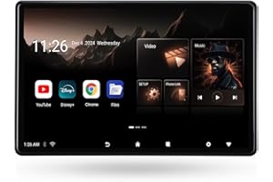 SEVENTOUR 14 inch 4K Android.13 Car TV Headrest Monitor for Cars Back seat Rear Entertainment System, Support Phone Wireless Mirror Link Touch Screen,with WiFi/Bluetooth/HDMI/USB/Video Player (4G+64G(1*PC))