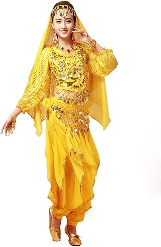 Amazon Co Jp Crazy クレイジー ベリーダンス衣装 ダンス衣装 レディース ベリーダンス お祝い 豪華 アラビアン衣装 社交ダンス 全身 ４点セット セット 長袖 アラビアン コスプレ衣装 コスチューム ステージ イベント ハロウィン セットアップ 仮装 余興 ７０２