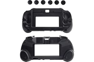 Sedicoca Portable Electronic Device Cover for Playstation PS Vita 1000, L2 R2 Trigger Button Grip Shell Controller Protective Case, Black