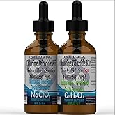 Chlorine Dioxide 4oz CDS Kit - Citric Acid 2-Part Liquid Generation | 2-Part CDS System, 1200 Drops Per Kit, 50% Citric Acid + Sodium Chlorite Solution, Precision Drop Dispenser, Laboratory Grade