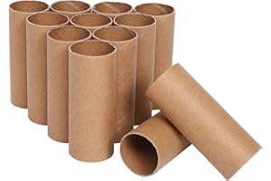 Ruisky 12 Pcs Cardboard Tubes Craft Rolls,Kraft Paper Rolls Cardboard Tubes For Crafts,Paper Towel Rolls For Crafts 1.57x 3.9in (Brown)