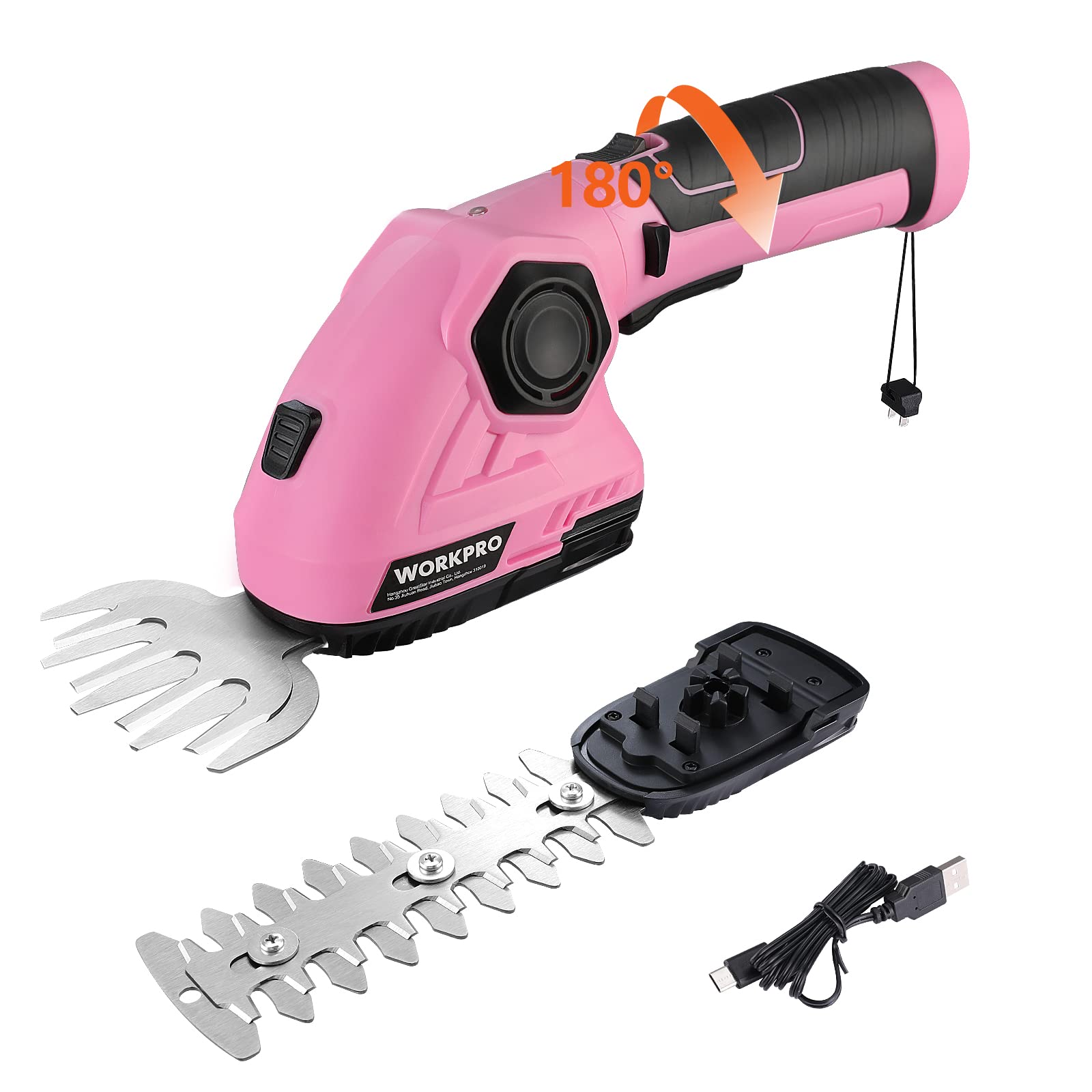 2-in-1 Electric Hedge Trimmer Cordless Grass Shear & Shrub Cutter