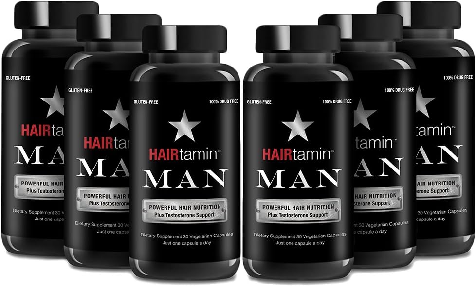 Amazon.com: HAIRtamin Man Hair Growth Vitamins - Best Mens ...