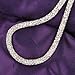 Mytys Choker Necklace for Women Girl Mesh Cz Crystal Pearl Charm Chain Fashion Necklace Mother's Day gift with packing box (Gold)
