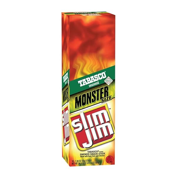 SLIM JIM GIANT TABASCO SMOKED SNACK STICK