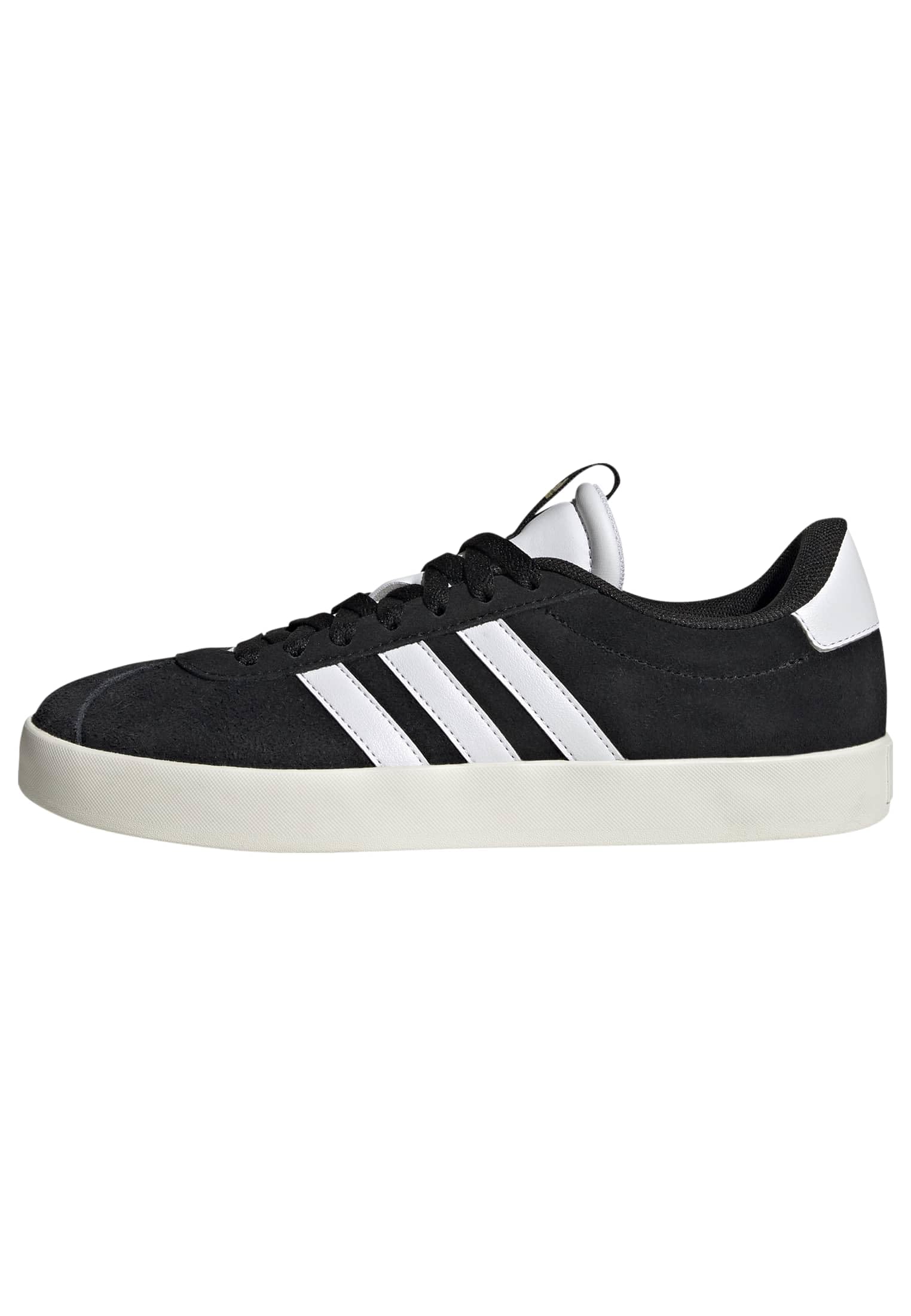 adidas Women's Vl Court 3.0 ShoesSHOES, Core Black Cloud White Gold Metallic, 10.5 Image