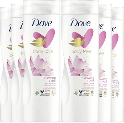 Dove Body Lotion 400ml Glowing Ritual Lotus Flower All Skin Types x6