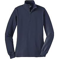 SPORT-TEK Women's Endeavor Half Zip Pullover, Black Heather
