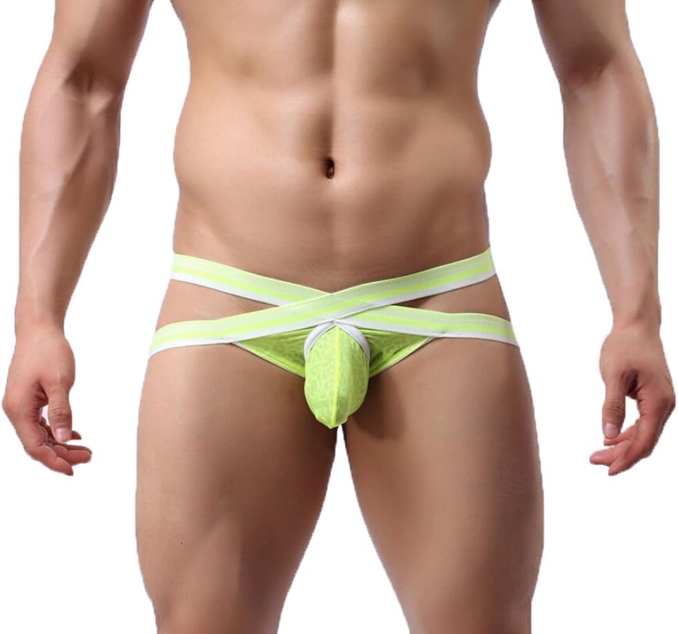 Dou7ble Li Men's Sexy Backless Thongs Briefs G-String Underwear