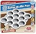 Baker's Edge Muffin Pan, Premium Double Coated Nonstick Cupcake Pan 100% Made in the USA | Easier to Clean, Cast Aluminum (No Warping) Ideal Tin for Mini Cakes Small Bites & More - 12 Cups