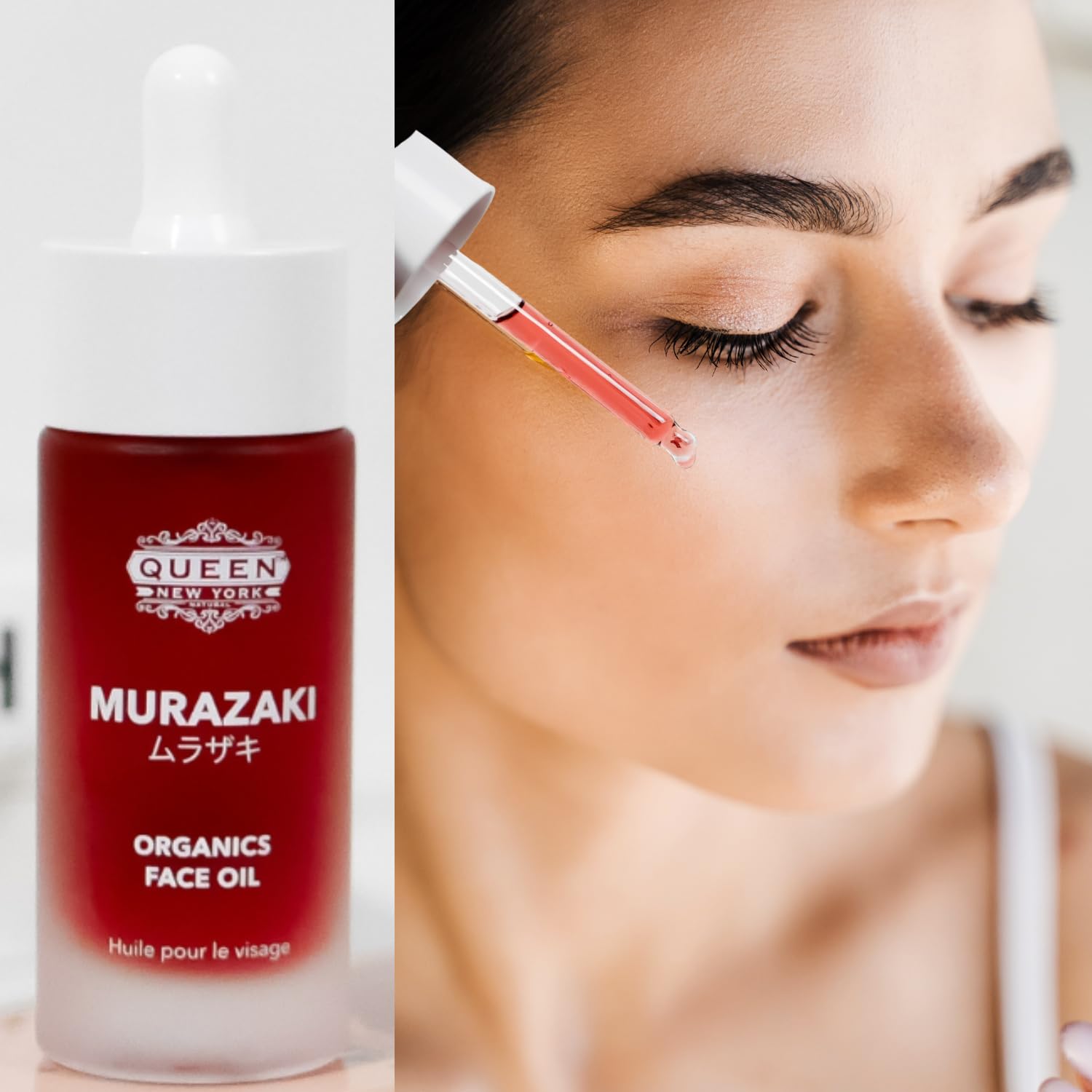 Queen Murazaki Face Oil - Nourishing Organic Facial Oil with Murazaki (Japanese Shikon Root) Extract for Radiance, Anti-Aging Skincare, and Deep Hydration | Suitable for All Skin Types - 30 fl. oz.