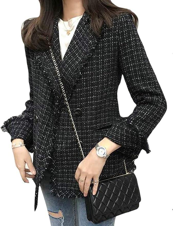 blazer with tassels