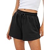 AUTOMET Women's Lounge & Casual Sweat Shorts, Soft High Waist Shorts for Home,Summer Daily Wear, Travel and Light Exercise