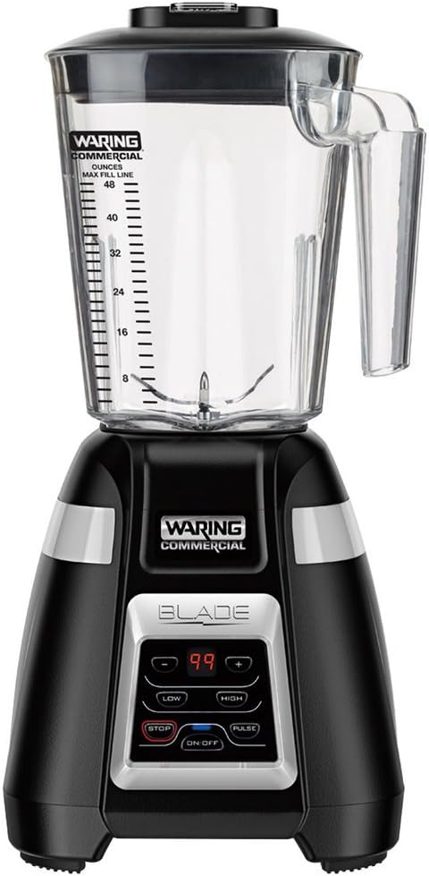 Waring BB340 Blade 48 oz. Bar Blender with Copolyester Container, Electronic Keypad Controls, and Timer - 120V