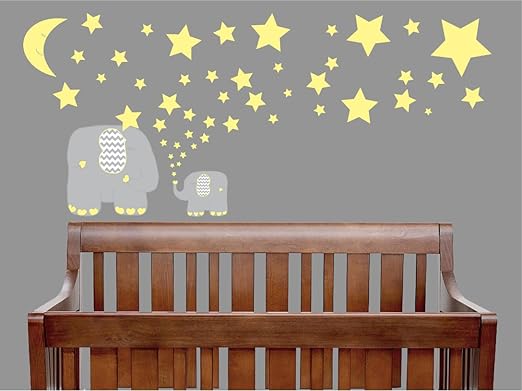 grey nursery wall stickers