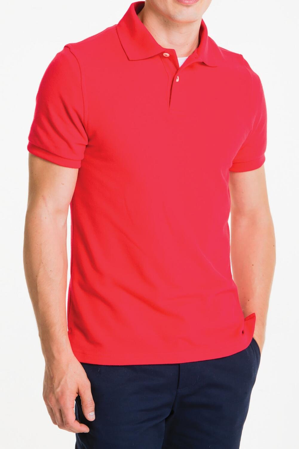 Galleon Lee Uniforms Men's Short Sleeve Uniforms Polo Shirt, Red, 3X
