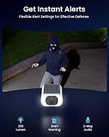 ieGeek No Subscription 2K Solar Security Camera Outdoor Wireless with Built in view 5