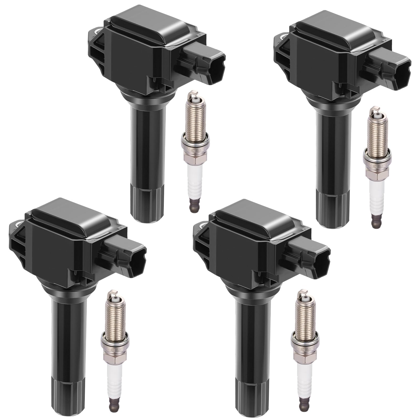Photo 1 of BDFHYK 4 Ignition Coil Pack UF747 and 4 Iridium Spark Plug 93501 Compatible with Subaru 16-17 Crosstrek, 17-18 Forester, 16 Impreza, 15-19 Legacy, 15-19 Outback, 15 XV Crosstrek Coil for 22433AA700