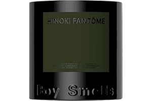 BOY SMELLS Hinoki Fantôme Scented Candles for Men and Women - 8.5 oz - Soy, Coconut Wax Candle Blend - Aromatic Candles for Home with Japanese Cypress, Jasmine and Smoked Amber - 50-Hour Burn - Cotton Wick