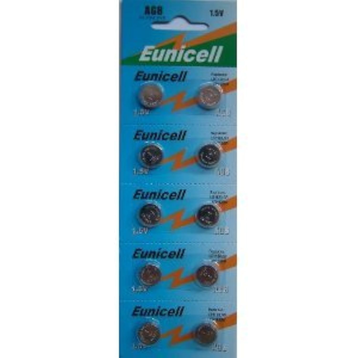 Eunicell - AG8 / G8 / LR55 / LR55SW / LR1120 / L1120E / LR1120SW / LR1121 / L1121E / SR1121W / 381/391 (10 units)