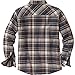 Legendary Whitetails Mens Deer Camp Fleece Lined Shirt Jac Midnight Storm Plaid Large