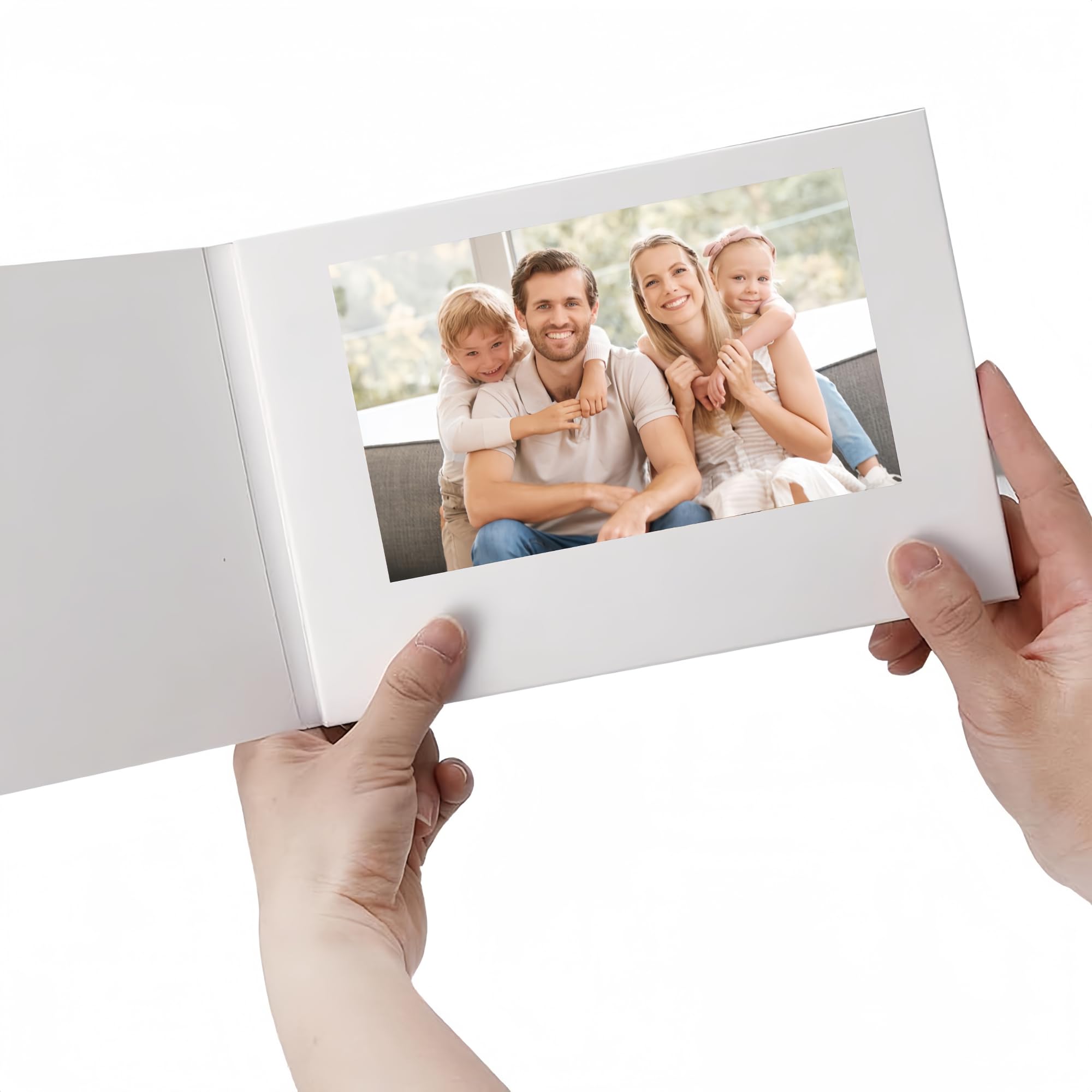 Bewinner Video Greeting Card, 4.3 Inch LCD Screen Digital Brochure, Horizontal Screen Video Book, Rechargeable Video Brochure For Anniversary, Christmas, Wedding