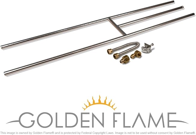 Amazon Com Golden Flame 48 X 8 Natural Gas Fire Pit And