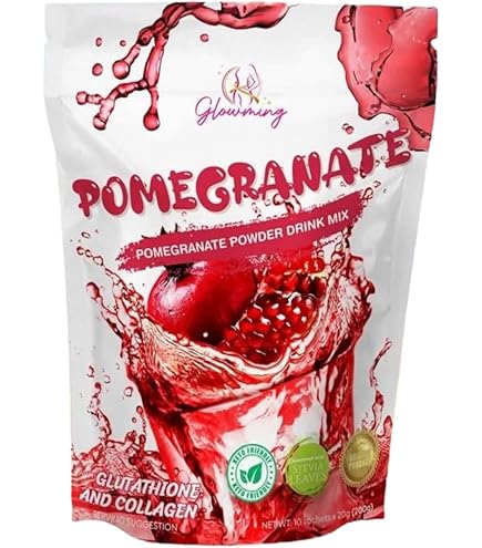 Amazon.com : Cris Cosmetics Pomegranate Powder Drink Mix with Glutathione &  Collagen