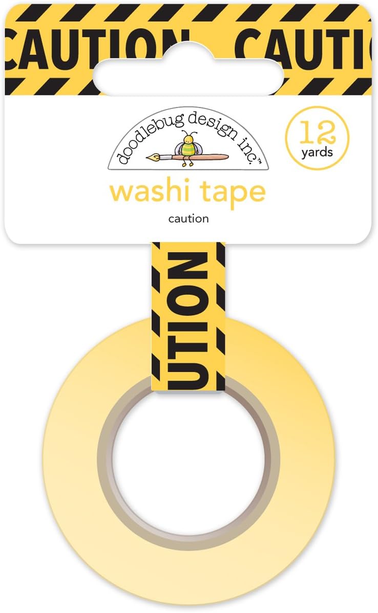 Amazon.com : Caution Washi Tape - Boos & Brews - Doodlebug : Office