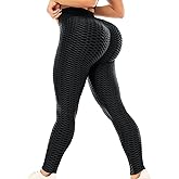 ViCherub Scrunch Butt Lifting Workout Leggings for Women High Waisted Yoga Pants Tummy Control Gym Booty Textured Tights